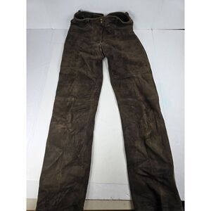 Vintage Military Suede Leather Pants Size 28x32 Dress Formal 60s 70s‎ 80s Y2K